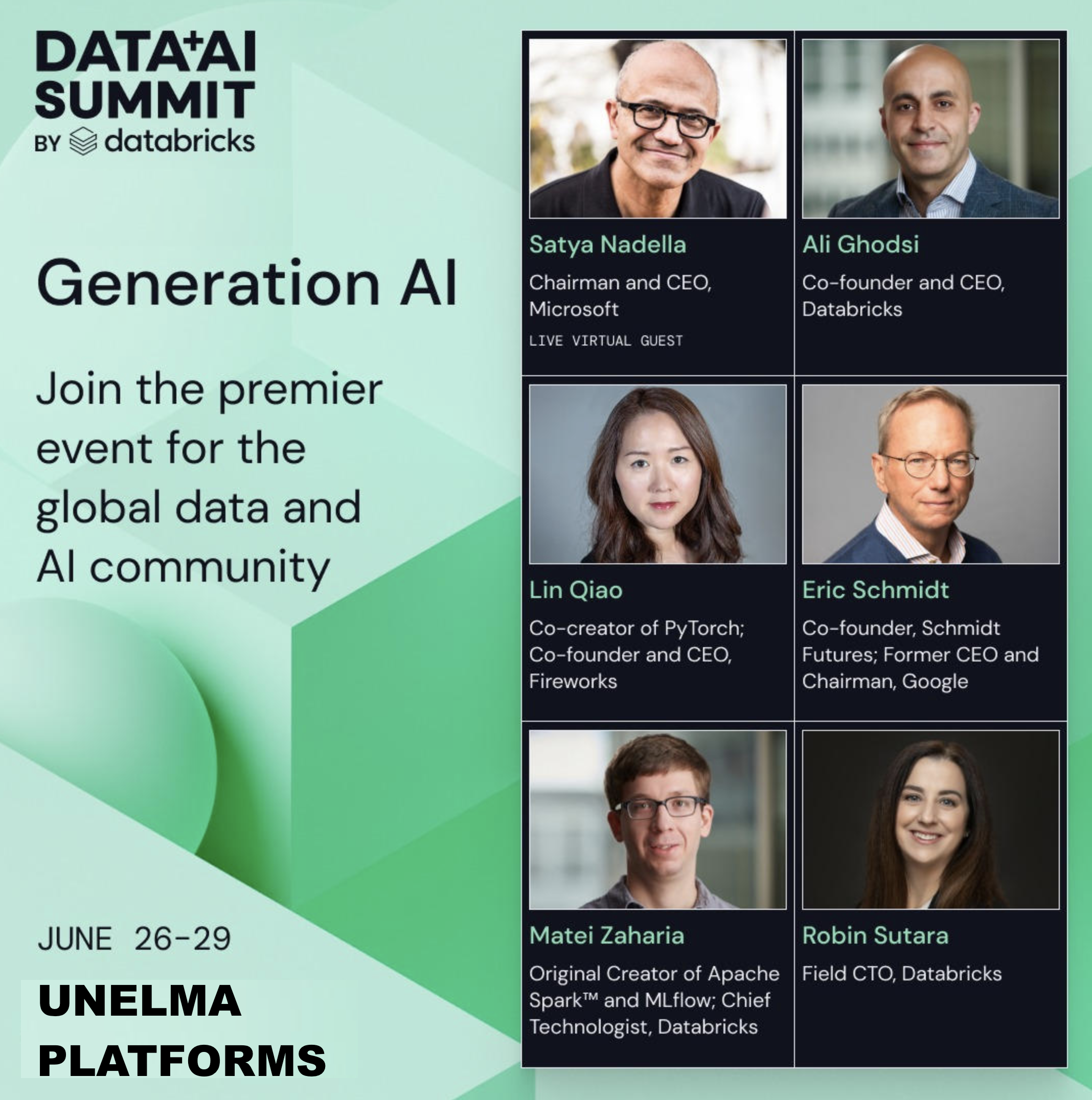 Unelma Platforms participates in Data+AI Summit in San Francisco